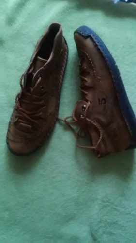Hot Sale Men's Vintage Leather Boots photo review