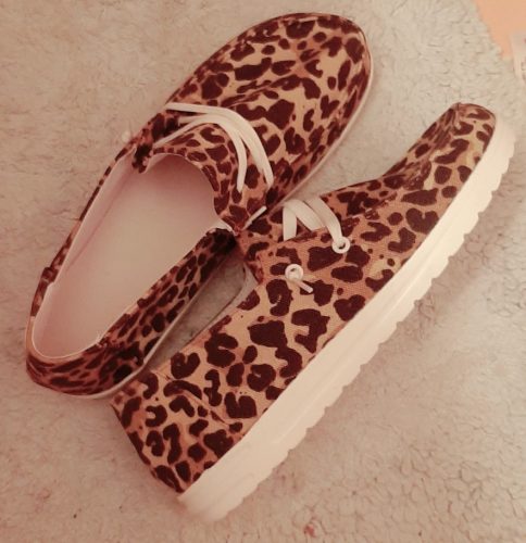 Women Casual Sneakers Canvas Round Toe Flat Shoes photo review