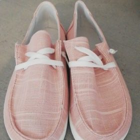 Women Casual Sneakers Canvas Round Toe Flat Shoes photo review