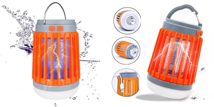 Powered Lamp that Repels Mosquitoes Instantly